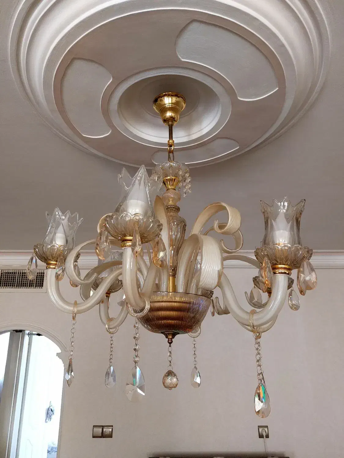 لوسترکریستالی وارداتی|لوستر و چراغ آویز|قزوین, |دیوار