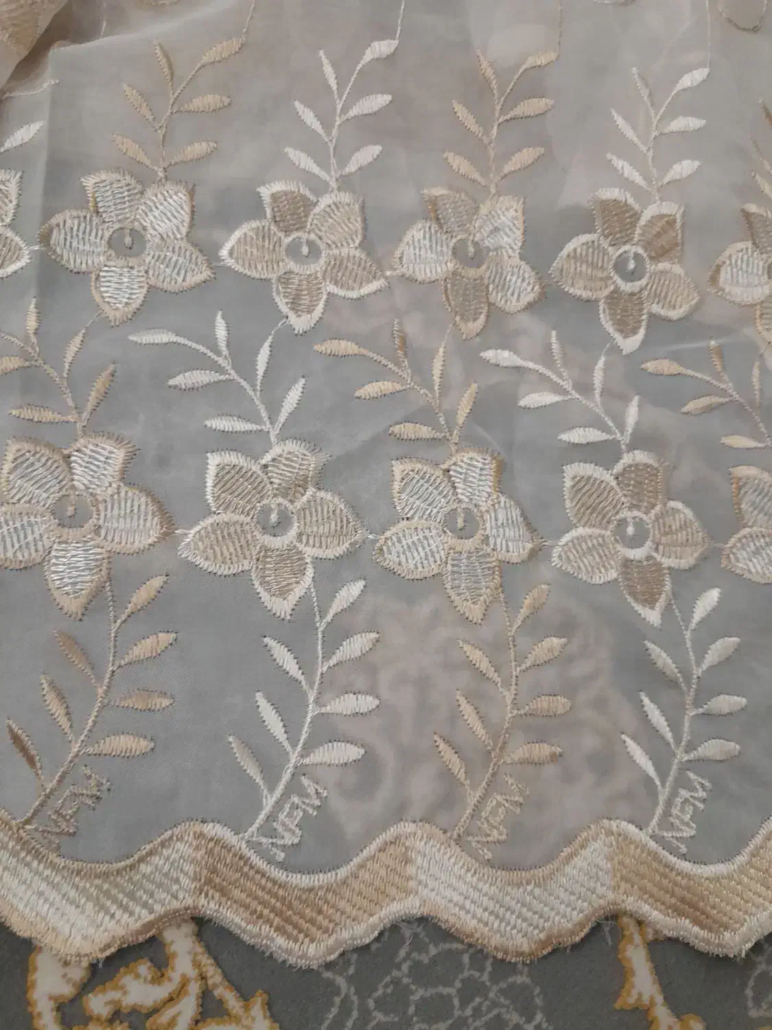 پرده حریره ۹ متر و نیم در ۳ متر  سالمه سالم|پرده، رانر، رومیزی|اسلام‌شهر, مظفریه|دیوار