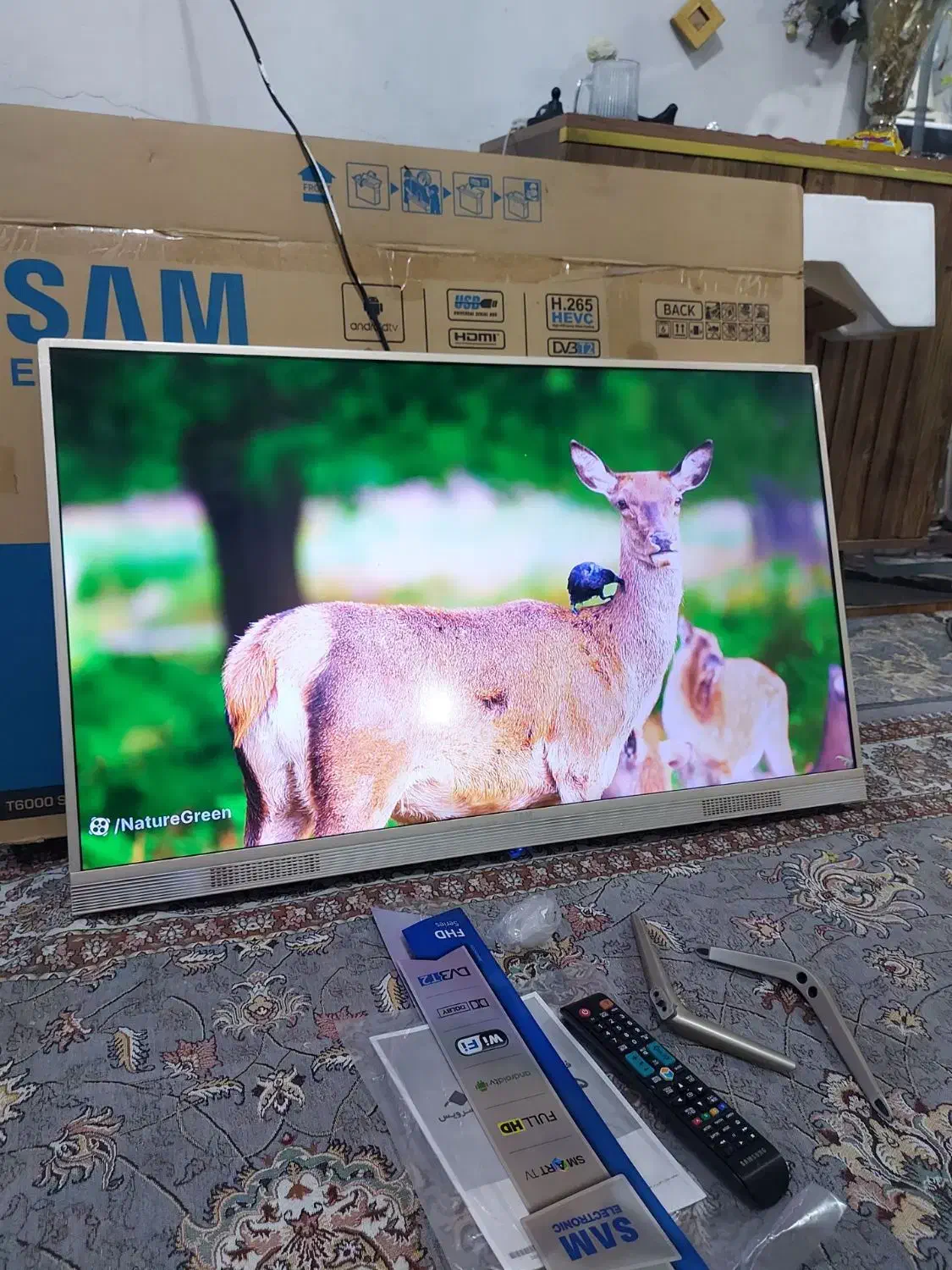 تلویزیون۴۳اینچ سام سامسونگ هوشمند اسمارت باگارانتی|تلویزیون و پروژکتور|مشهد, شهید معقول|دیوار