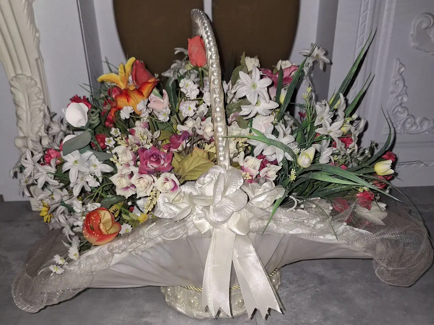 سبد گل مصنوعی لاکچری|گل مصنوعی|اندیشه, اندیشه فاز ۴|دیوار