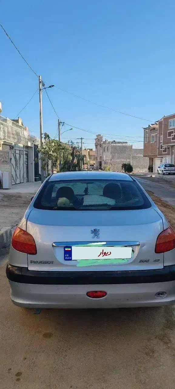 پژو 206 صندوقدار|خودرو سواری و وانت|شهرضا, |دیوار