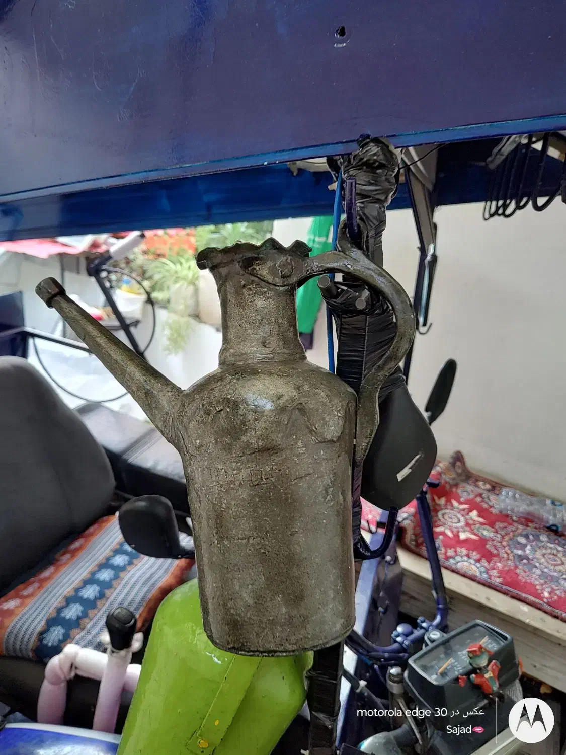 آفتابه مسی|کلکسیون اشیاء عتیقه|بندر انزلی, سپه|دیوار