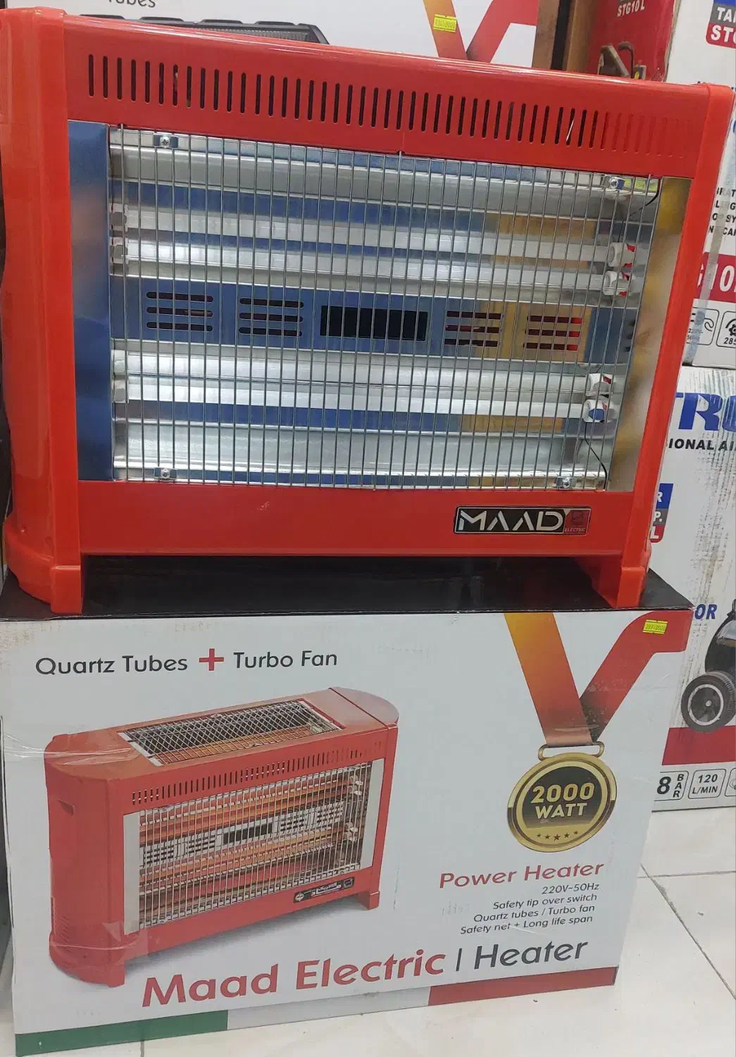 بخاری برقی ۶ المنتی فن دار برای خنک کردن|بخاری، هیتر، شومینه|رشت, گلباغ نماز|دیوار