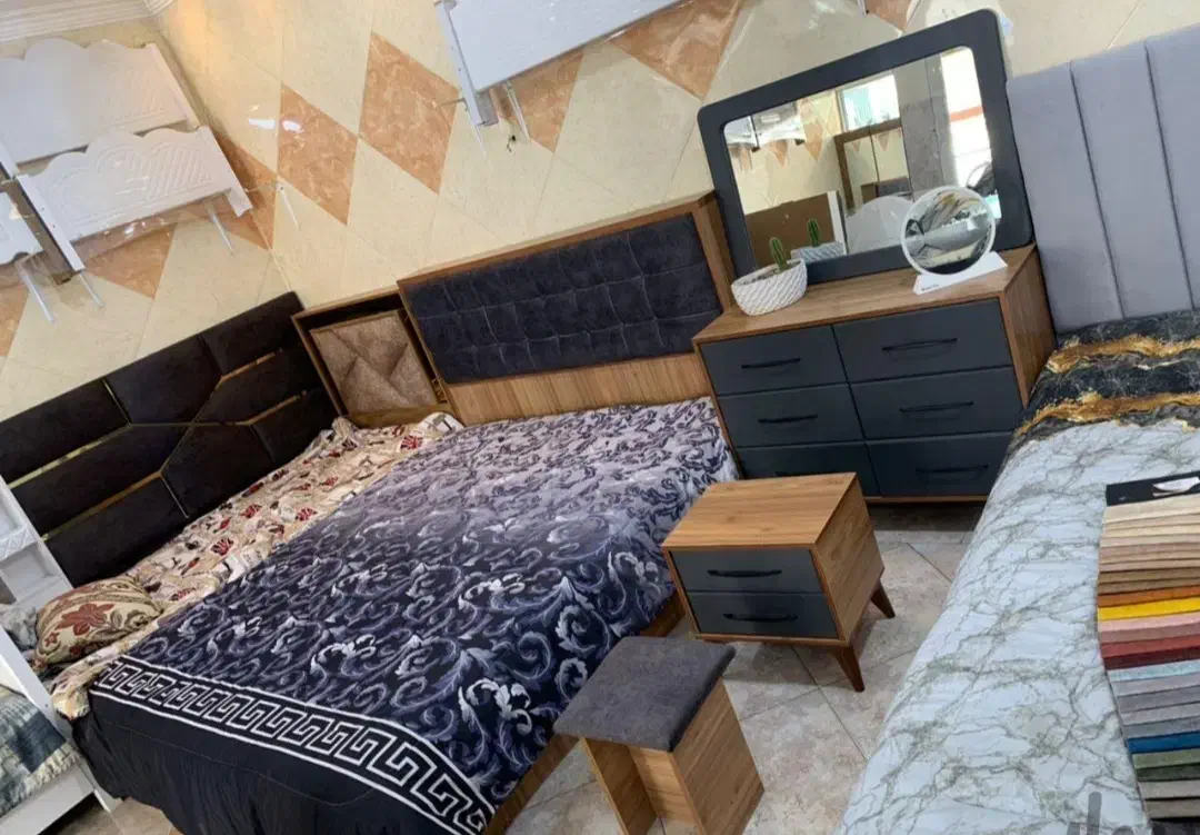 سرویس دو نفره ویدایی چوبکده اهورا|تخت و سرویس خواب|الوند, |دیوار