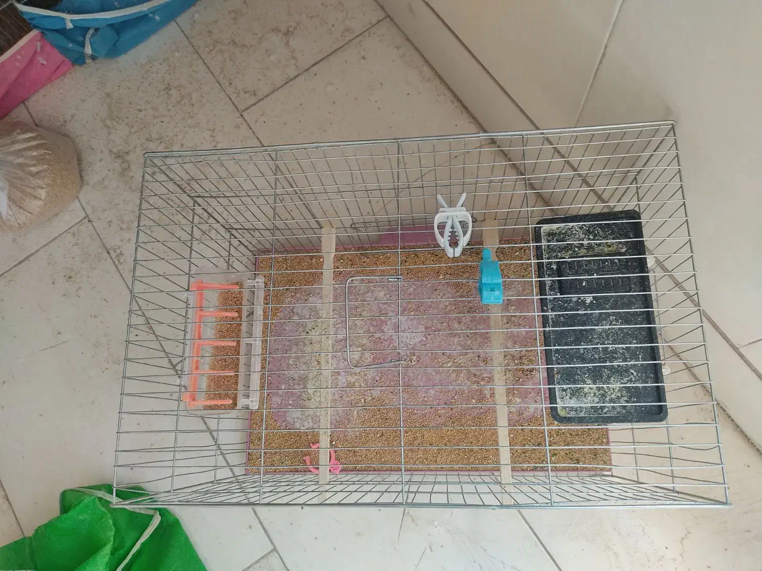 قفس با ابعاد بزرگ مرغ عشق عروس هلندی فنچ قناری و..|لوازم جانبی حیوانات|شهرضا, |دیوار