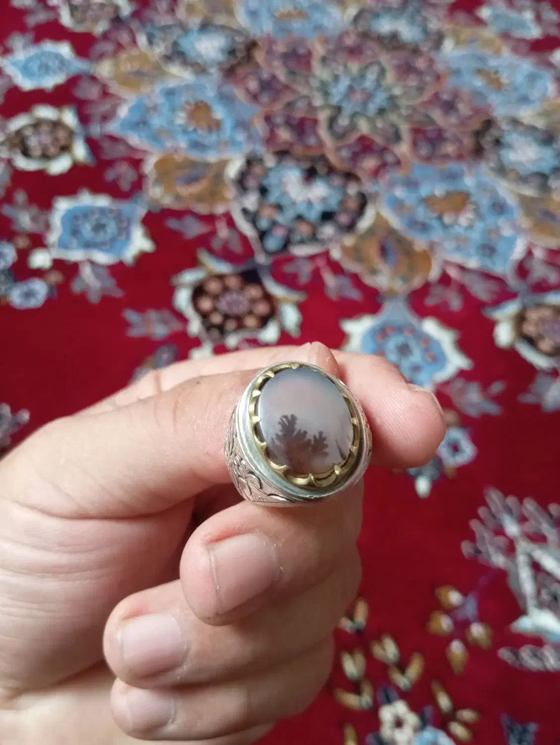 انگشتر کلسیومی شجر زنده|جواهرات|ساوه, |دیوار