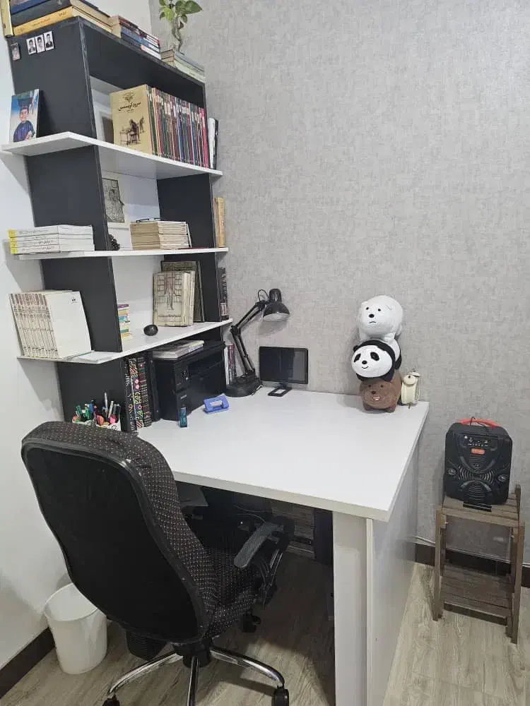 کتابخانه و میزتحریر|میز تحریر و کامپیوتر|نکا, |دیوار