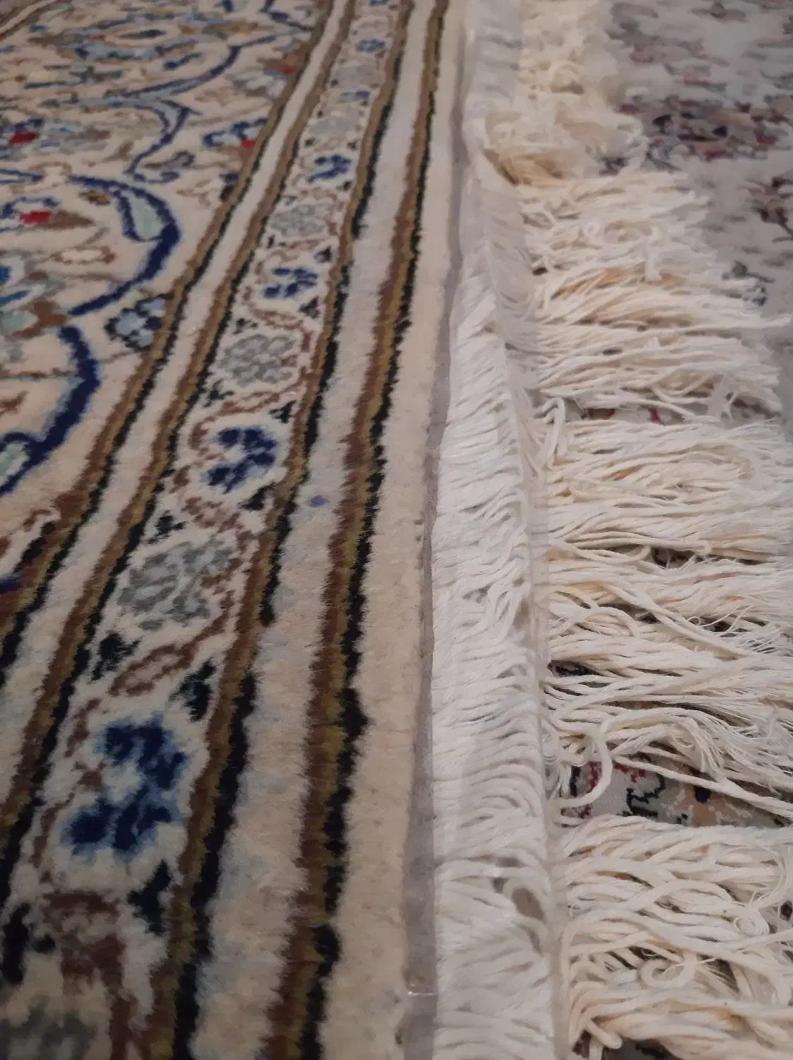 اردکان دست بافت 6متری لاکی و سفید|فرش|فردیس, شهرک ناز|دیوار