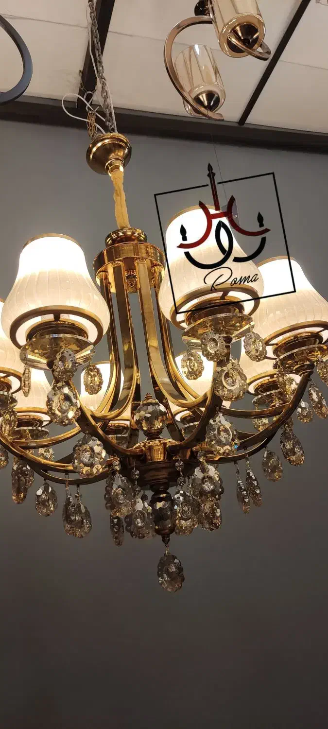 لوستر افروز لوکس/ رومالوستر فردیس / کد AF-8|لوستر و چراغ آویز|فردیس, سرحدی|دیوار
