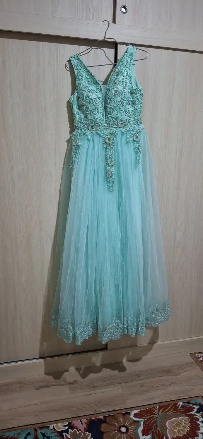 پیراهن مجلسی آبی فیروزه ای|لباس|پردیس, فاز ۱|دیوار