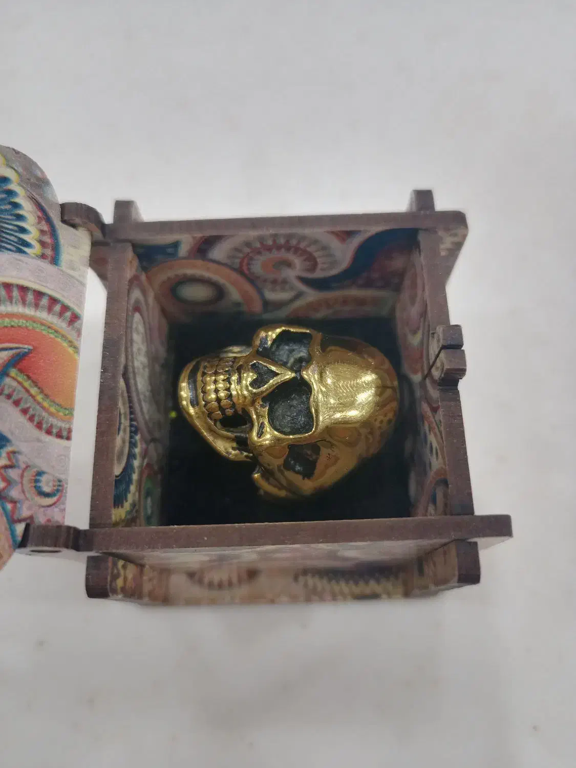 انگشتر مردانه استیل ابکاری طلا سر اسکلت|بدلیجات|شیراز, شهرک بزین|دیوار