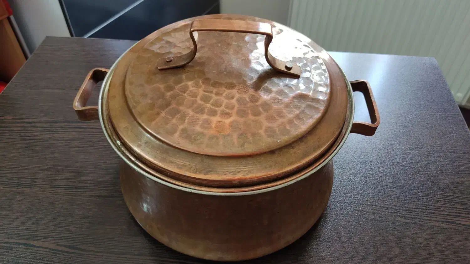 قابلمه مسی قدیمی و سنگین|ظروف پخت‌وپز|کرج, فاز ۱ مهرشهر|دیوار