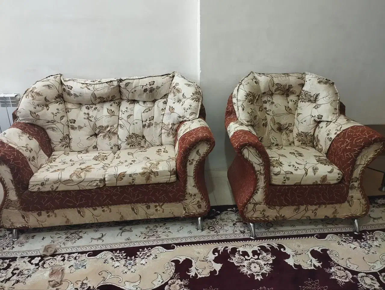 مبل هفت نفره سالم و تمیز|مبلمان خانگی و میز عسلی|تربتحیدریه, شهرک ولیعصر|دیوار