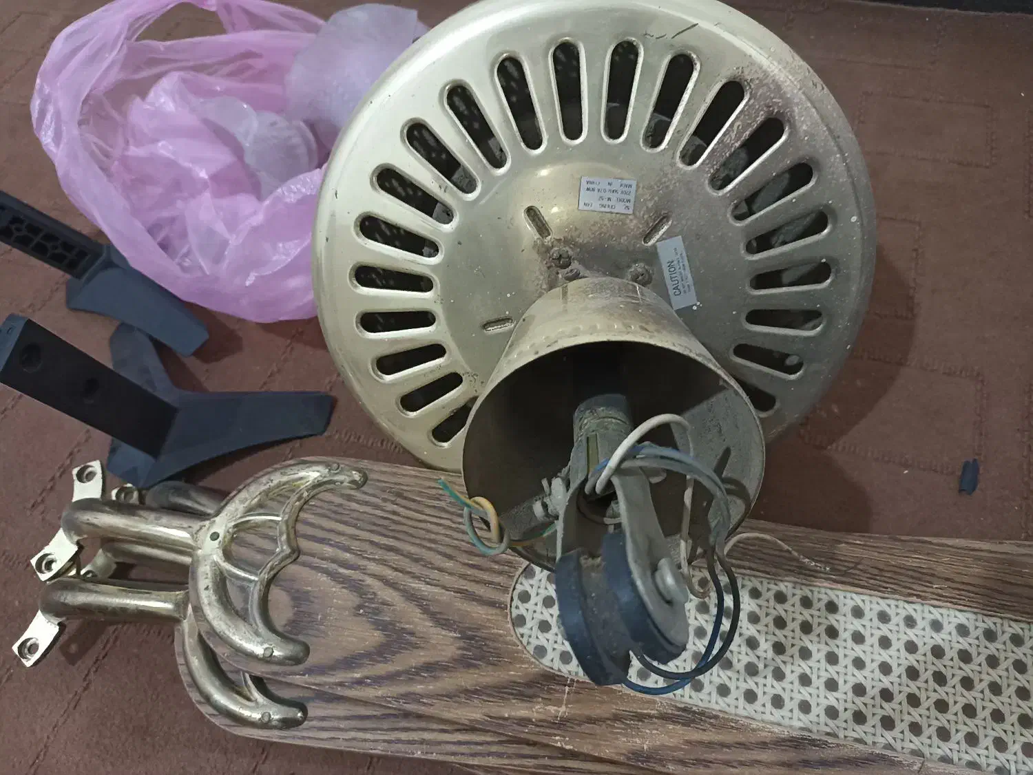 پنکه سقفی چوبی|پنکه و تصفیه‌کنندهٔ هوا|اهواز, فولاد|دیوار