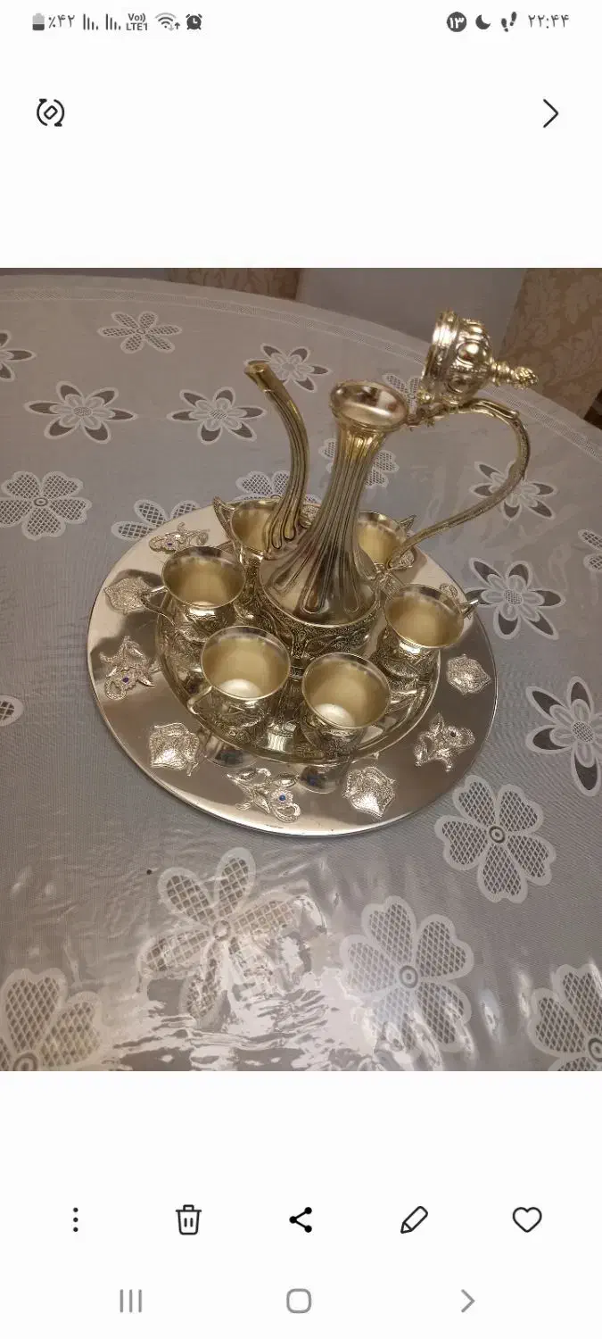 ست قهوه خوری دکوری  در حد نو|صنایع دستی و سایر لوازم تزئینی|تبریز, |دیوار