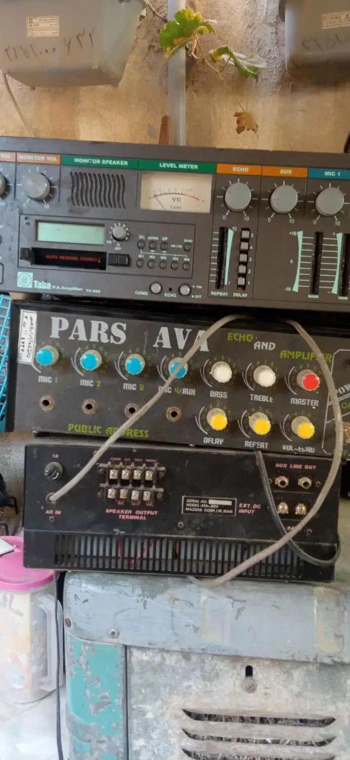 تعدادی وسایل برقی صوتی،آمپیلی،نور پرداز،پمپ آب|سیستم صوتی خانگی|نسیمشهر, |دیوار