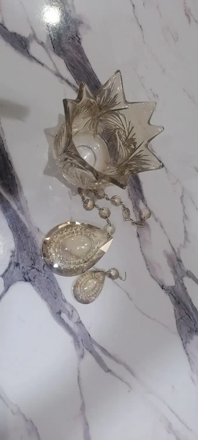 حباب واویزکریستالی لوستر|لوستر و چراغ آویز|شاهین‌شهر, عطار|دیوار