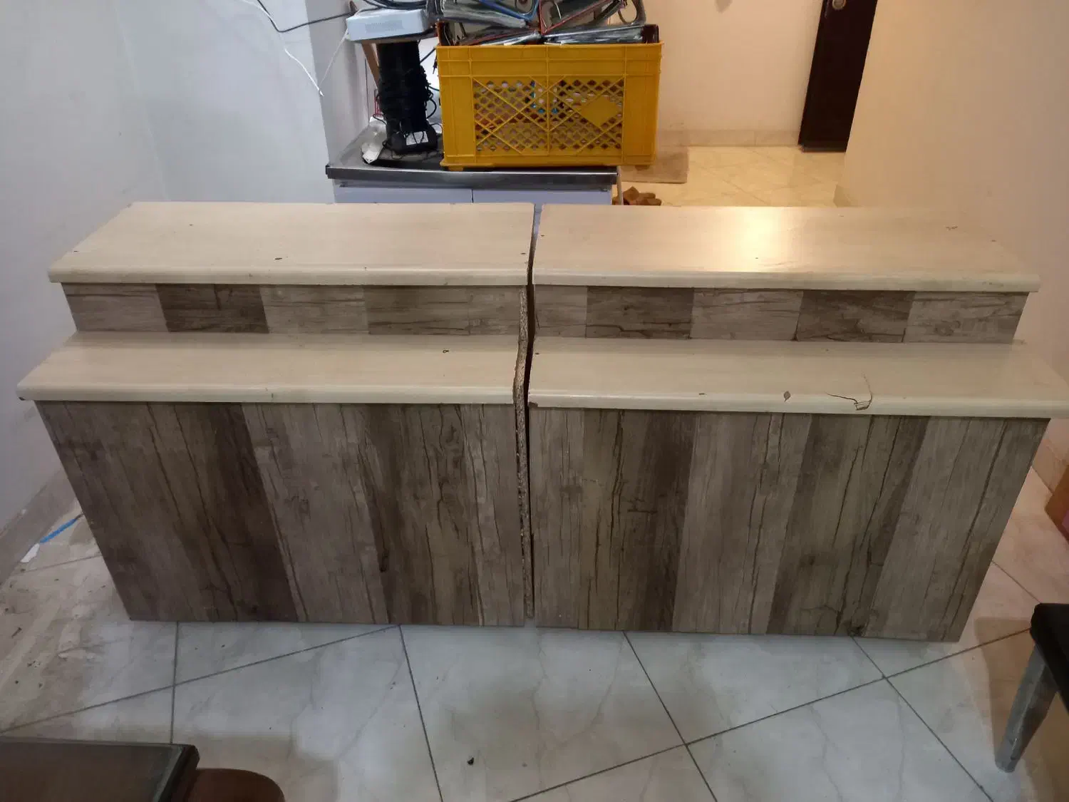 کمدو اوپن ام دی اف دو عدد|کتابخانه، شلف، قفسه‌های دیواری|سنندج, |دیوار