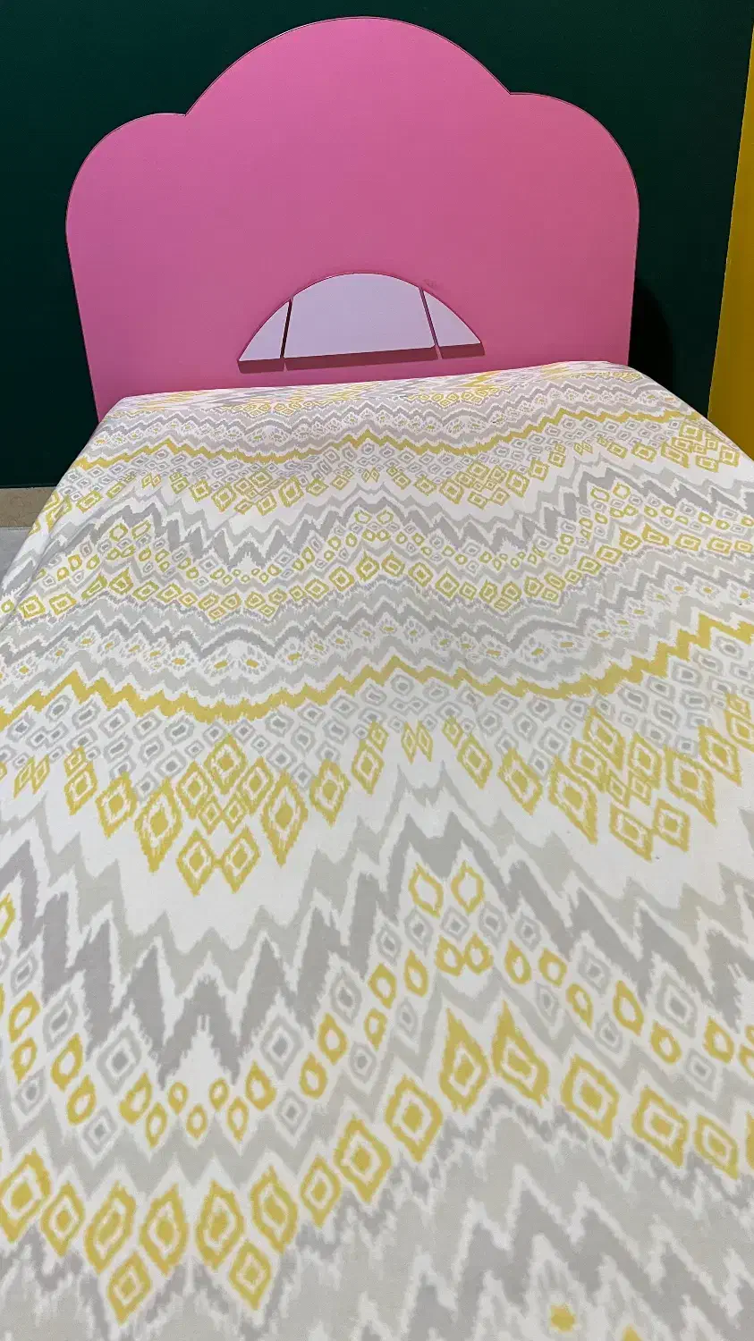 تخت یک نفره دخترانه سایز نودهمراه تشک|تخت و سرویس خواب|ساری, |دیوار