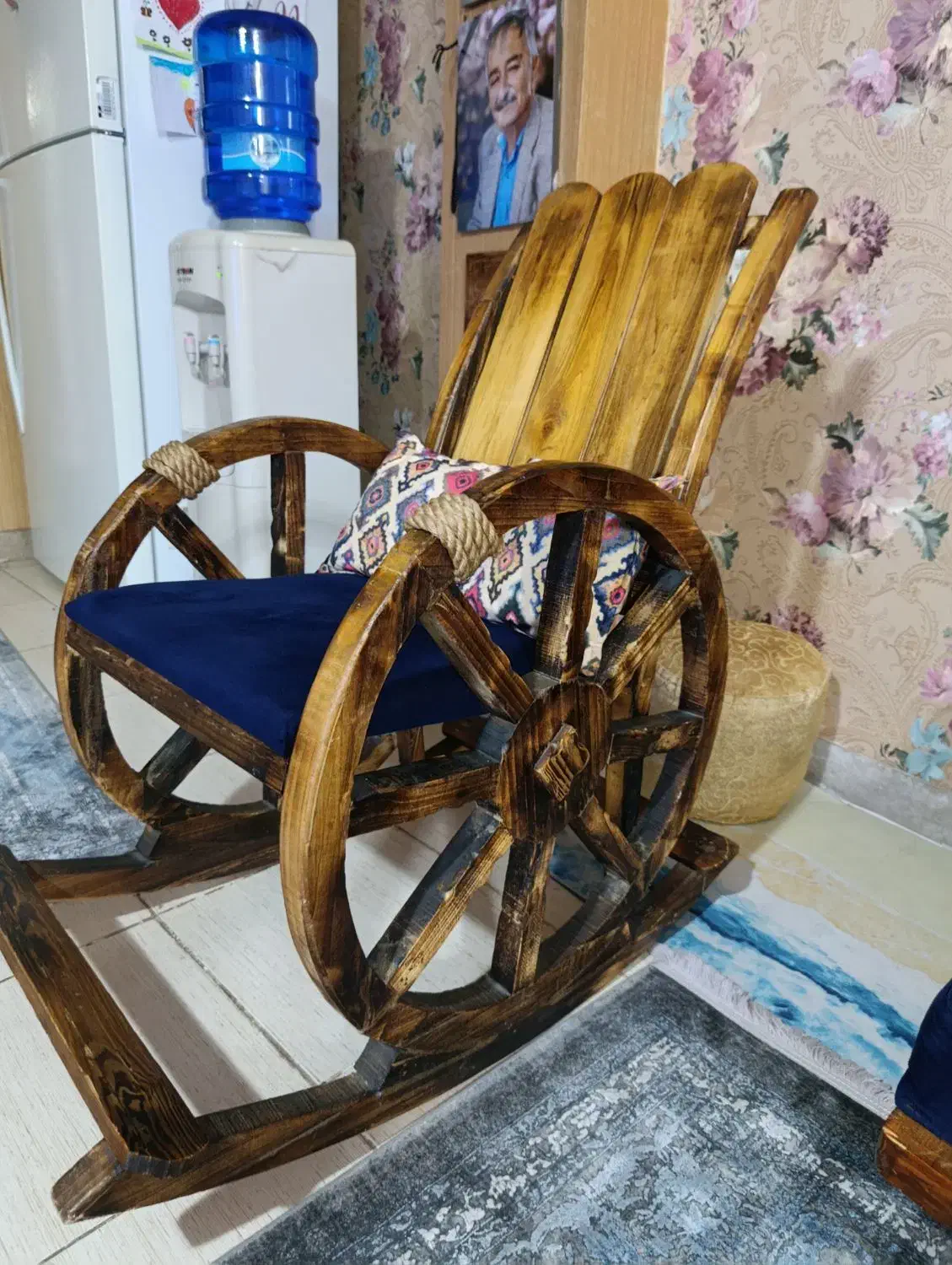 صندلی راک چوبی|مبلمان خانگی و میز عسلی|بندرعباس, |دیوار