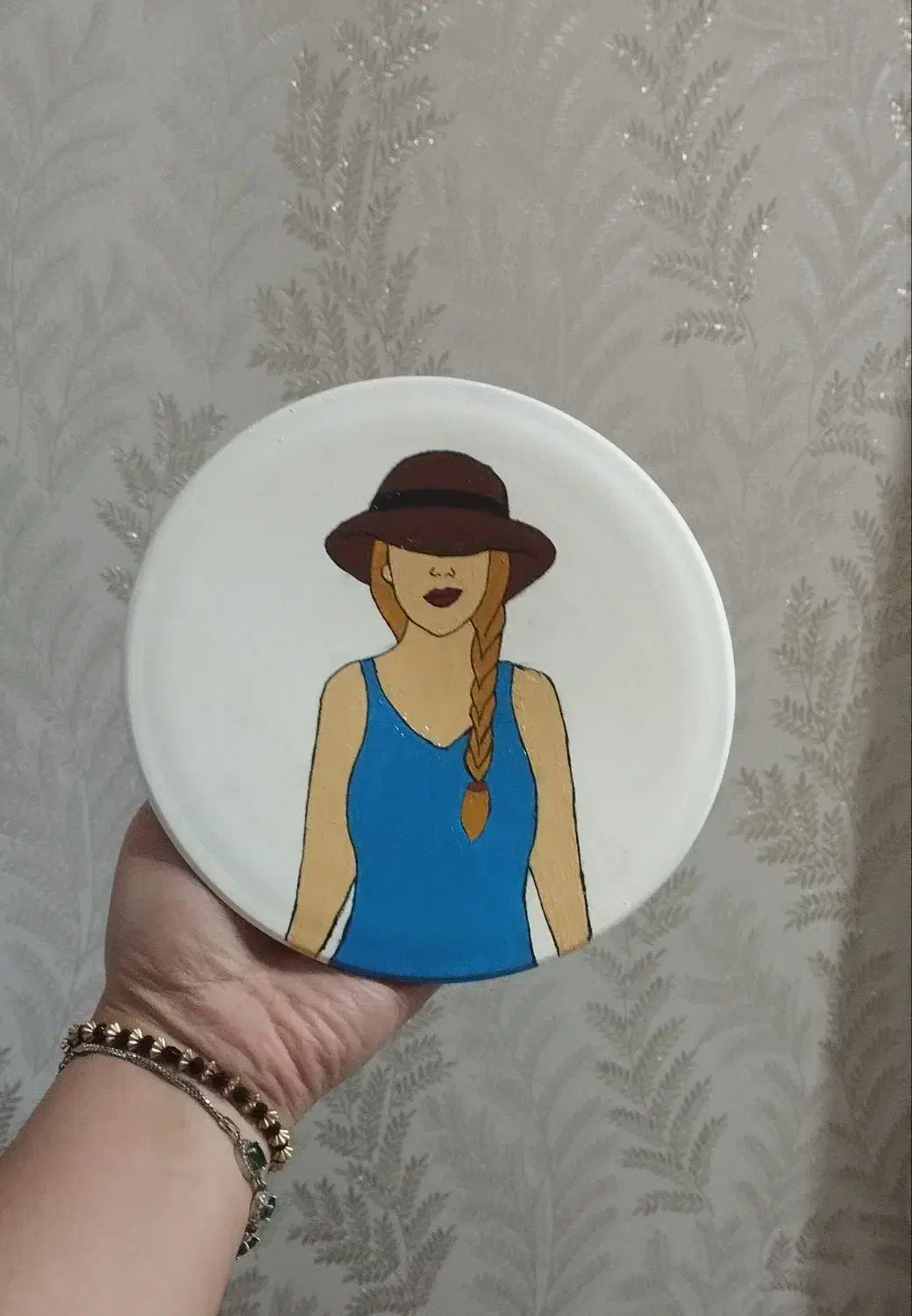 دیوار سفالی  تزیینی دختر|مجسمه، تندیس، ماکت|اندیمشک, |دیوار