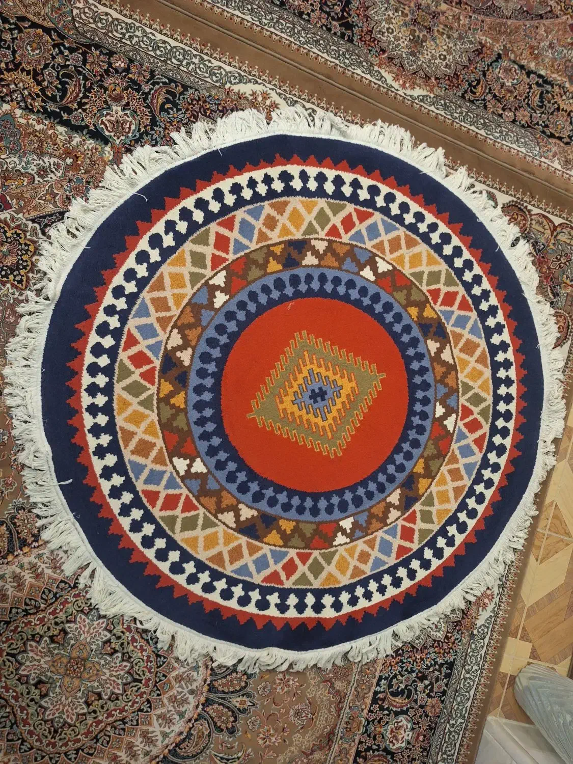 گلیم فرش ضخیم|گلیم، جاجیم، گبه|ساوه, |دیوار