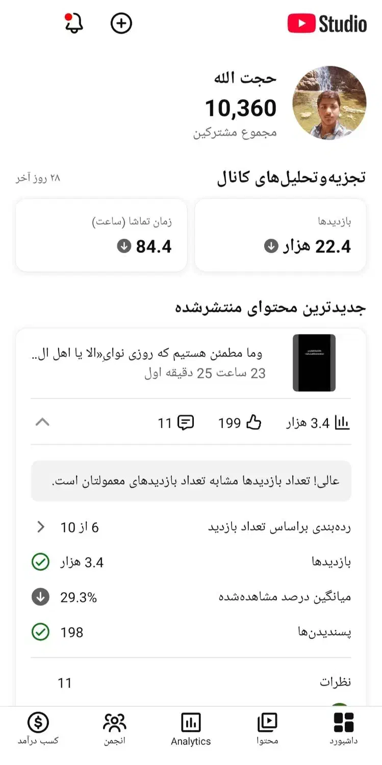 چنل یوتیوب|لوازم جانبی موبایل و تبلت|گنبد کاووس, |دیوار