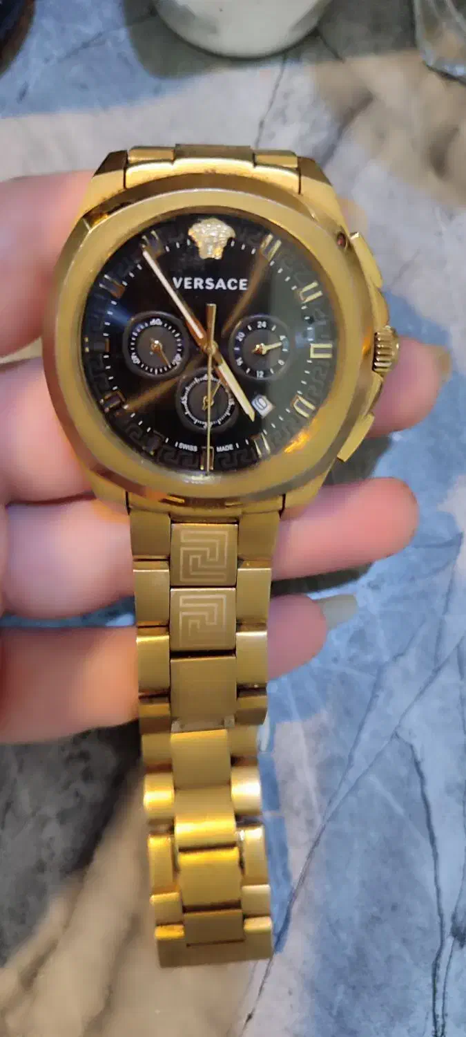 ساعت اصل ورساچه مردانه طلایی|ساعت|چهارباغ, |دیوار