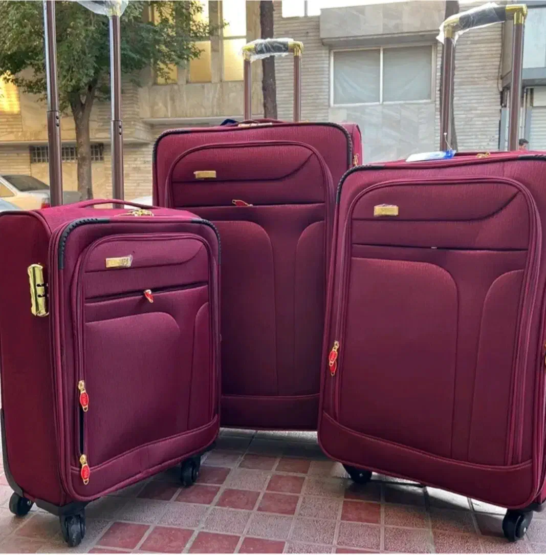 چمدان چهار چرخ دوبل پارچه برزنت ترک اصل|کیف، کفش، کمربند|کرج, کرج نو|دیوار