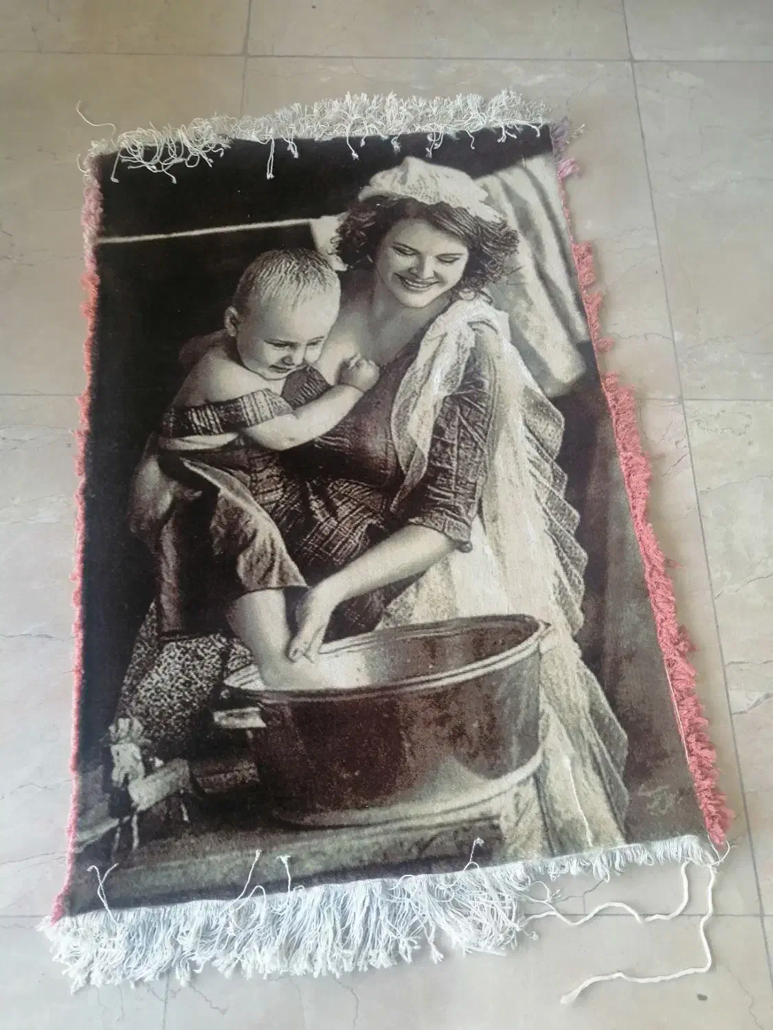 تابلو فرش دستباف تبریز مهر مادری|فرش|قم, بنیاد|دیوار