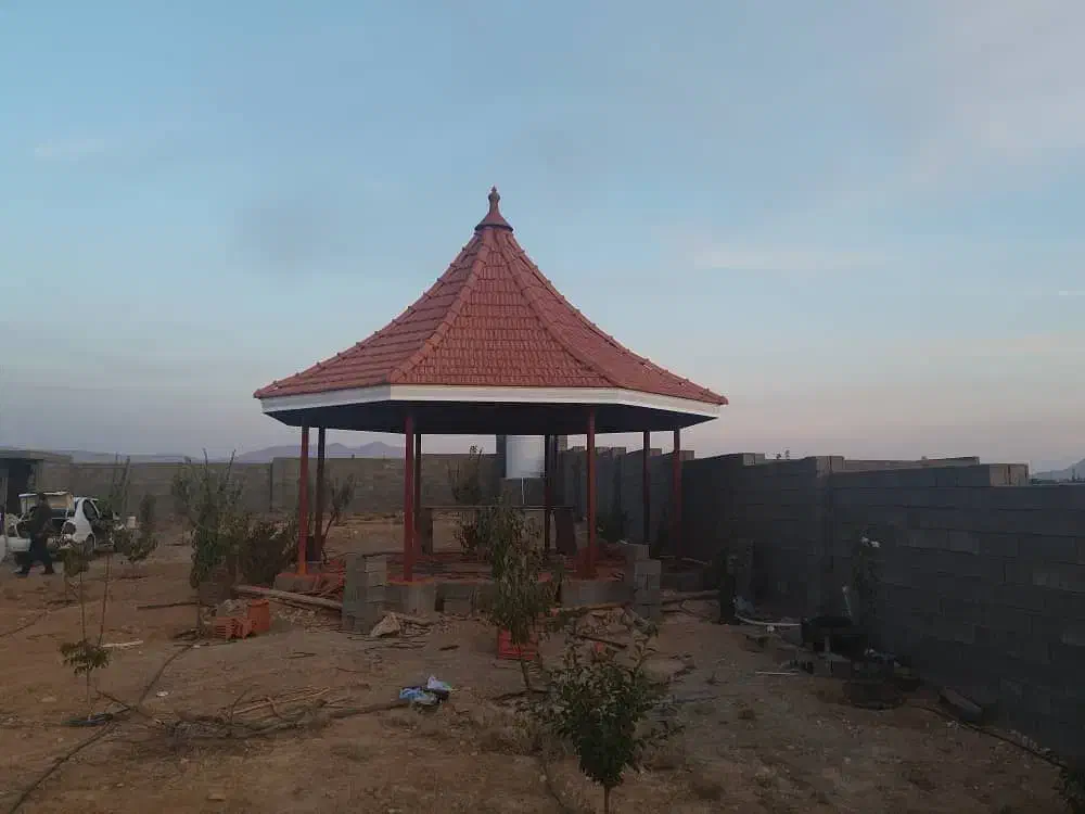 اجرای آلاچیق سفال طبرستان|خدمات پیشه و مهارت|صدرا-فارس, فاز ۱|دیوار