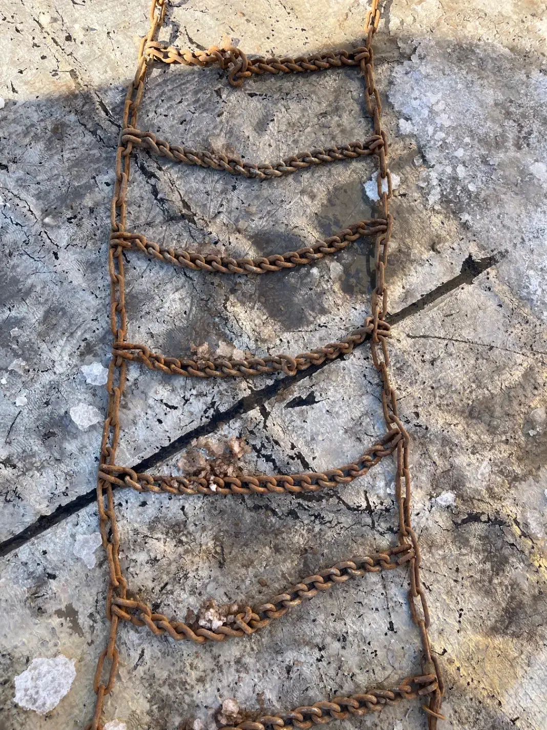 زنجیر چرخ ماشین سنگین بنز تک|قطعات یدکی و لوازم جانبی|قزوین, |دیوار