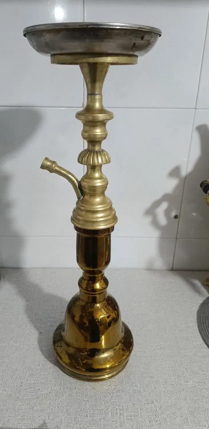 قلیان برنجی زیبا و شیک فروش فوری|کلکسیون و سرگرمی|زالیان, |دیوار