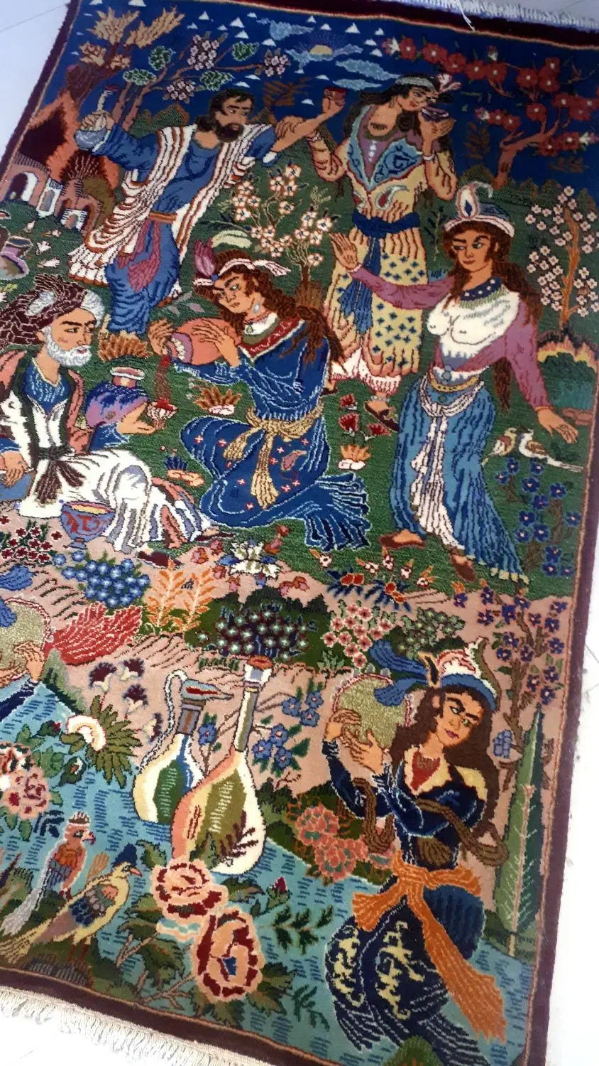 قالیچه دستباف کاشمر کرک نو|فرش|تهران, بوستان چیتگر|دیوار