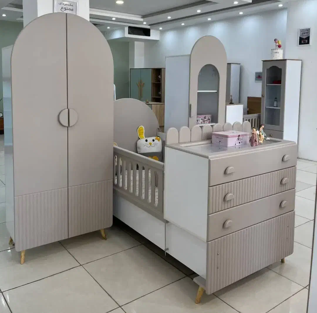 تخت و کمد نوزاد نوجوان دونفره daniyal|تخت و سرویس خواب|شیراز, سلطان آباد|دیوار