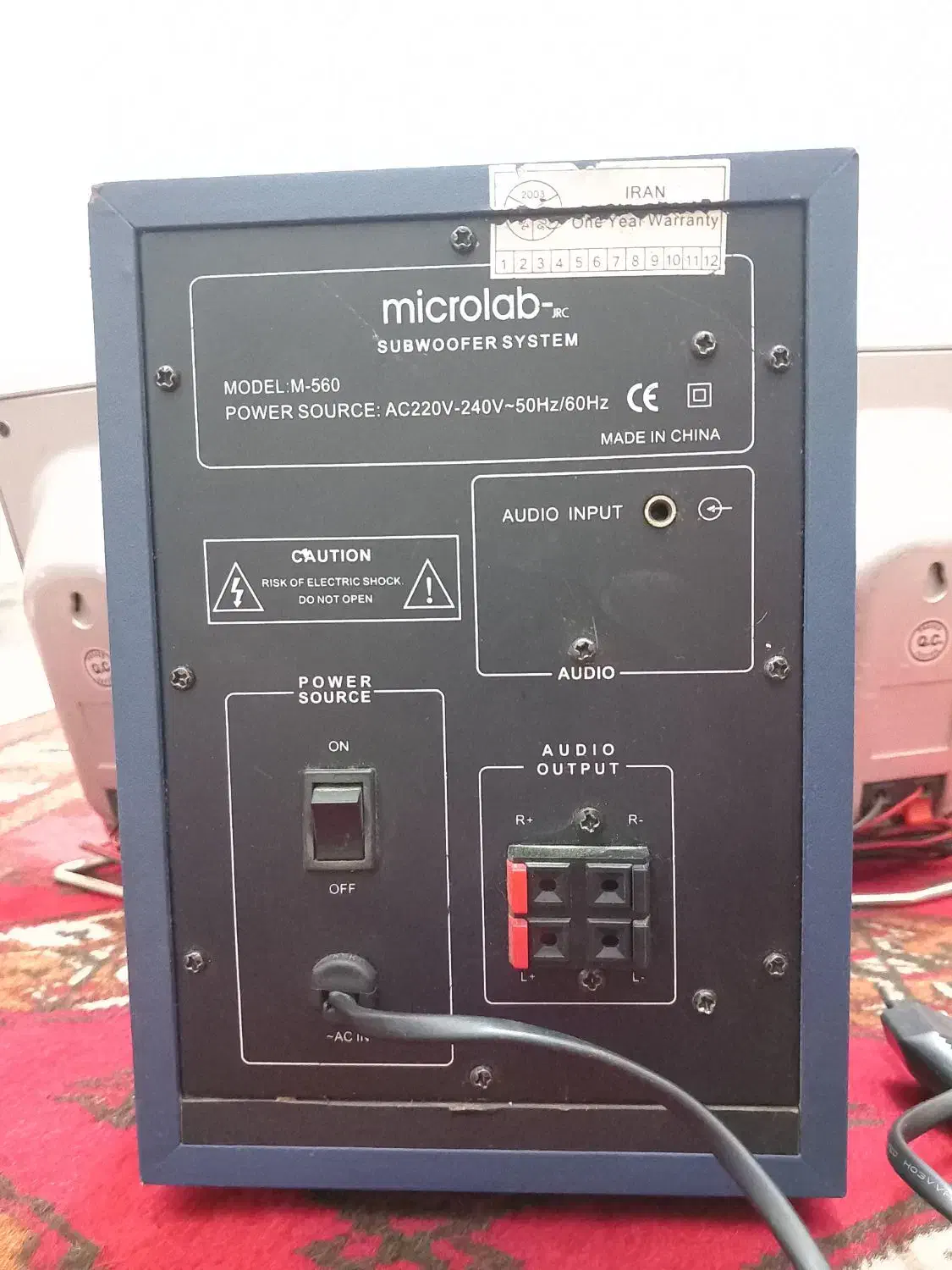اسپیکر سه‌تکه Microlab M-560 سالم و تمیز|قطعات و لوازم جانبی رایانه|فردیس, داوری|دیوار