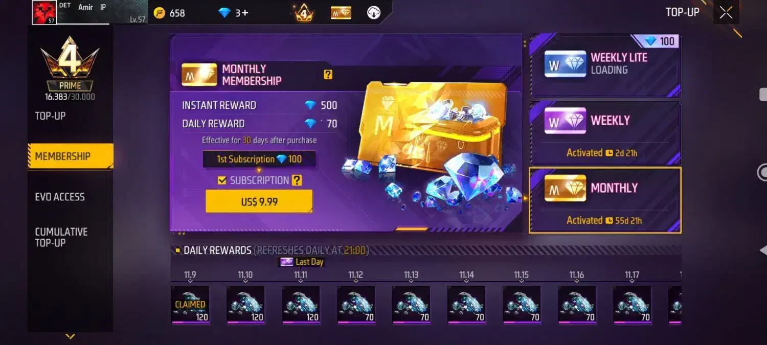 اکانت‌فری‌فایر|کنسول، بازی ویدئویی و آنلاین|یاسوج, |دیوار