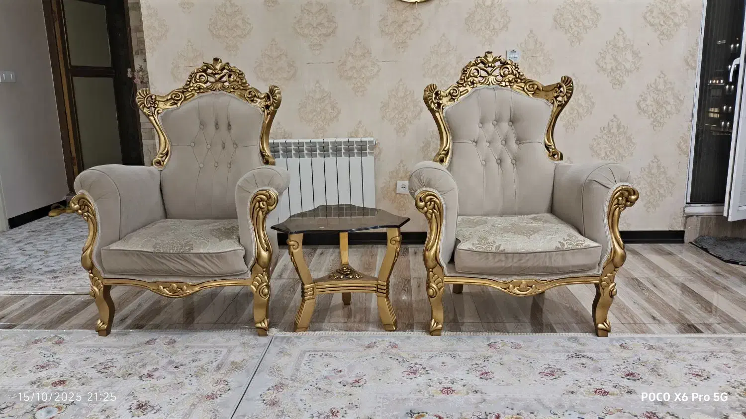 مبل سلطنتی  9 نفره|مبلمان خانگی و میز عسلی|نهاوند, |دیوار