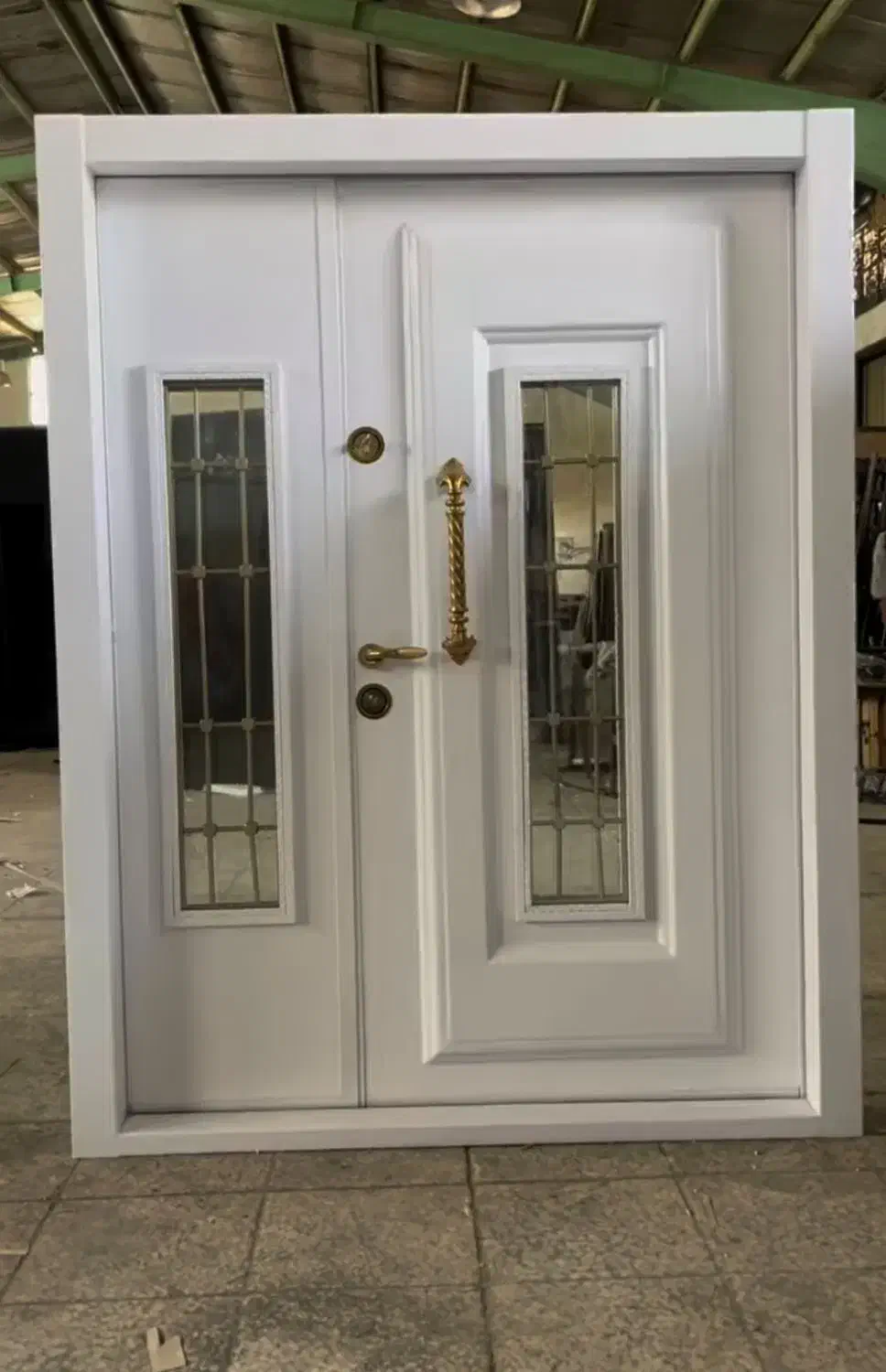 درب ضدسرقت چوب سکوریت نرده استیل کد M007|مصالح و تجهیزات ساختمان|سرخرود, |دیوار