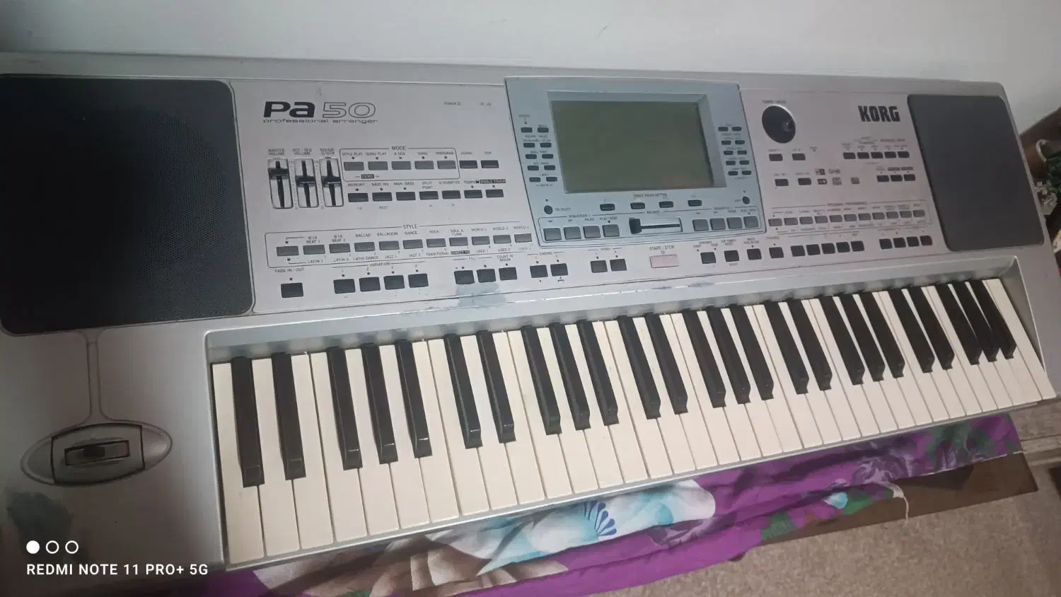 ارگpa50تبدیل به 80|پیانو، کیبورد، آکاردئون|نور, |دیوار