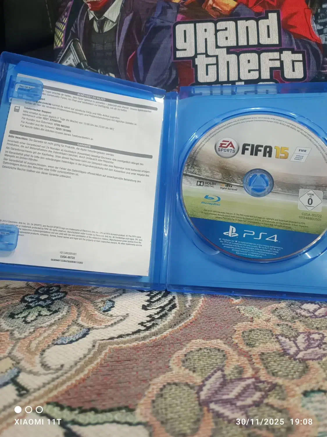 سی دی بازی فیفا 2015 برای پلی استیشن 4|کنسول، بازی ویدئویی و آنلاین|مشهد, طبرسی شمالی|دیوار