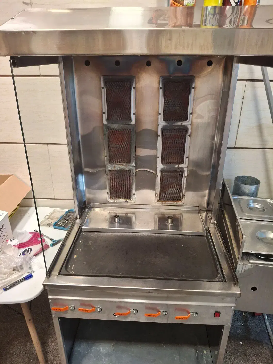 دستگاه کباب ترکی‌ ۶شعله و دو‌سیخه|فروشگاه و مغازه|قزوین, |دیوار