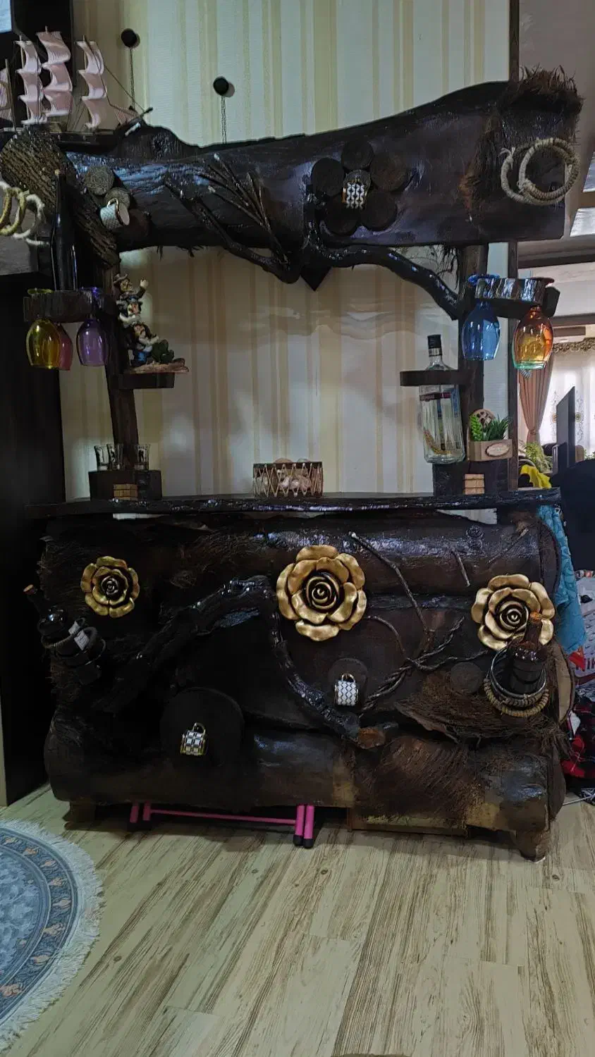 میز بار|بوفه، ویترین، کنسول|مشکین‌دشت, |دیوار