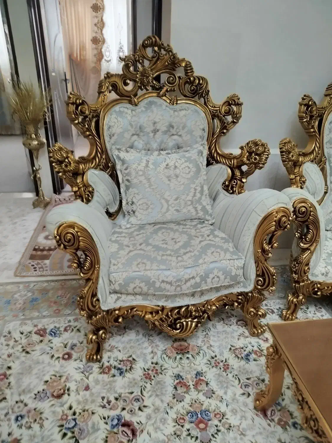 مبل استیل سلطنتی تمام چوب|مبلمان خانگی و میز عسلی|تهران, نعمت‌آباد|دیوار