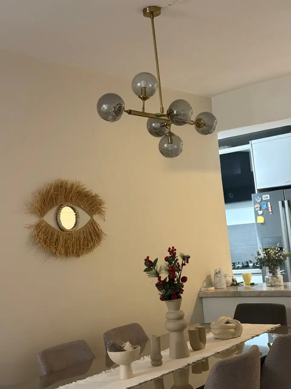 یک جفت لوستر مولکولی وارداتی|لوستر و چراغ آویز|تهران, تهرانپارس جنوبی|دیوار