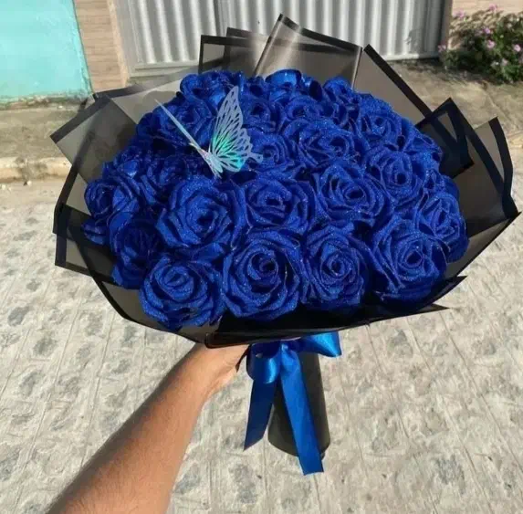 گل رز روبانی|گل مصنوعی|یاسوج, |دیوار