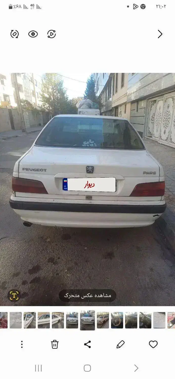 فروش یکدستگاه پژو پارس مدل ۱۳۸۹|خودرو سواری و وانت|الوند, |دیوار