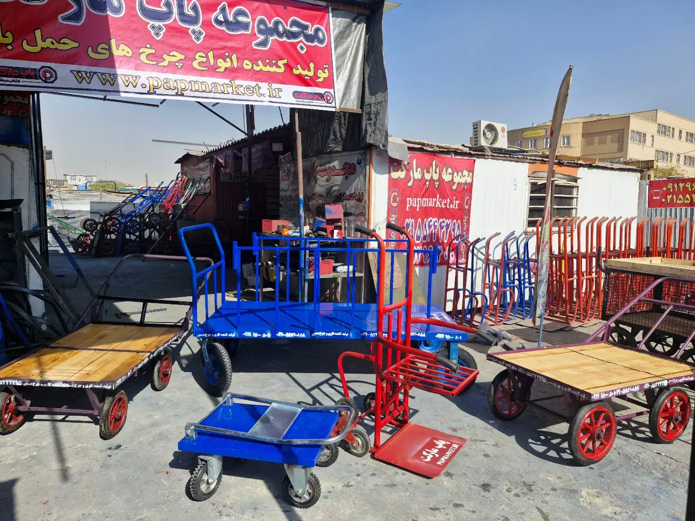 گاری چهار چرخ دستی حمل بار پله رو دو ۳(تولیدی پاپ)|ابزارآلات|تهران, خانی آباد نو جنوبی|دیوار