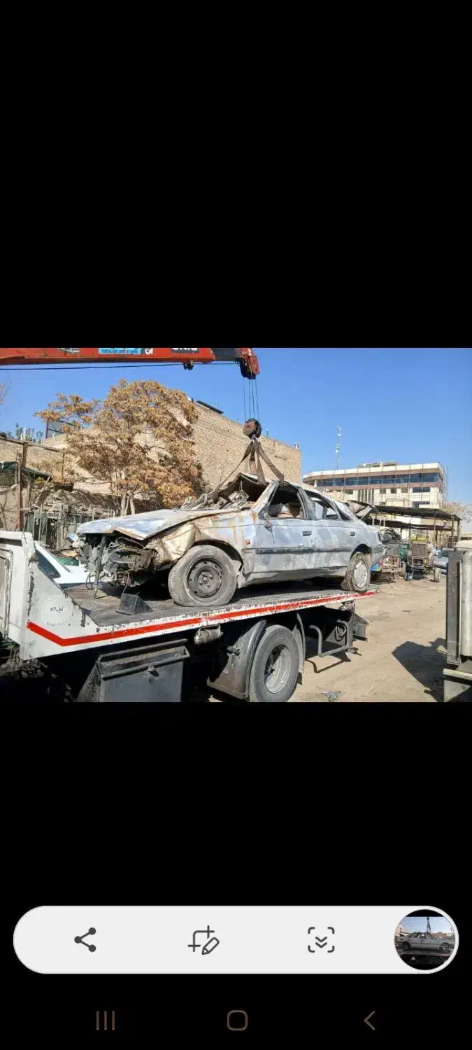 پژو مدل ۸۵ تصادفی|خودرو سواری و وانت|اصفهان, جوزدان الیادران|دیوار