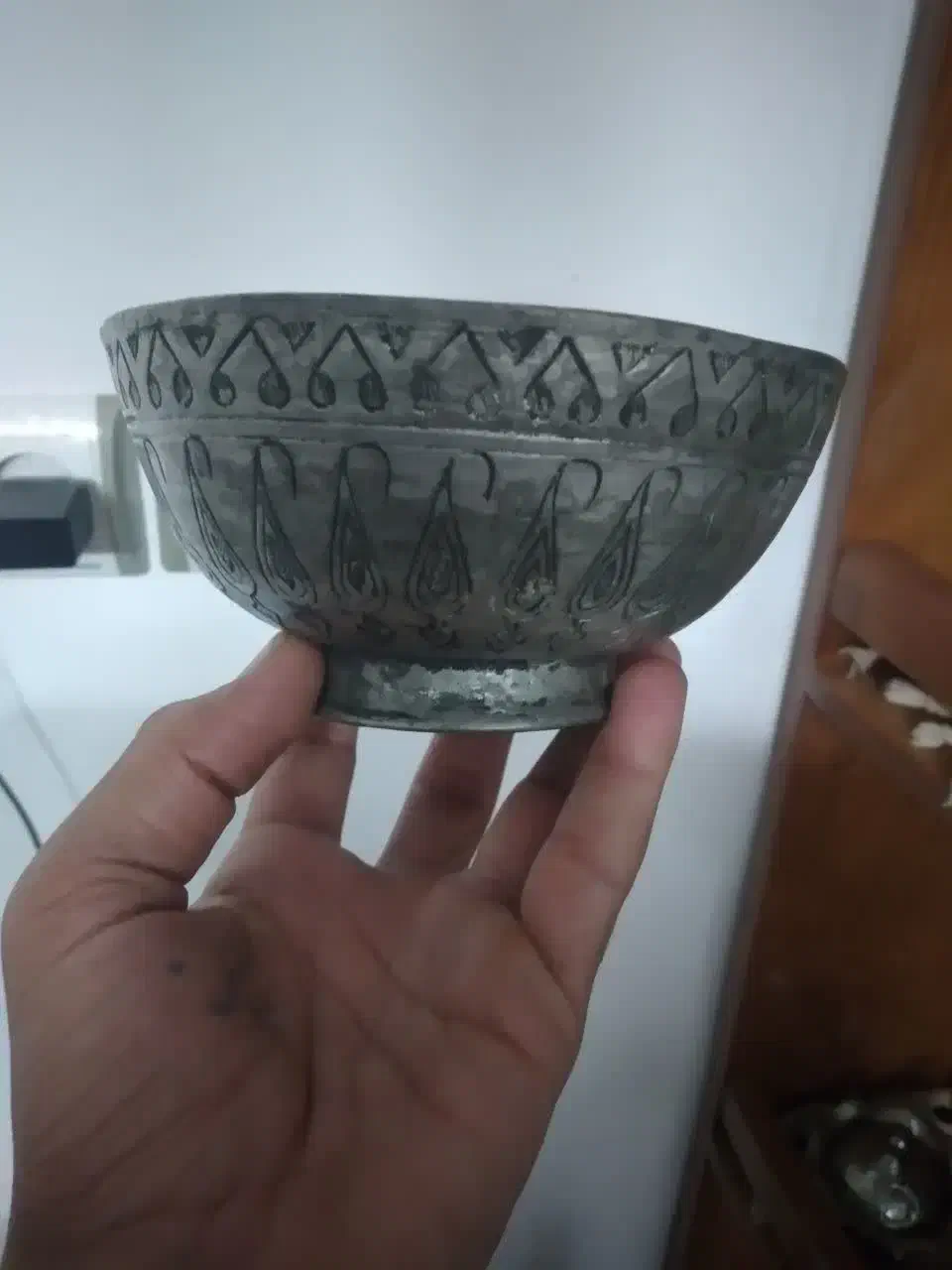 ۴عدد کاسه کعبدار قاجاری|کلکسیون اشیاء عتیقه|سمنان, |دیوار